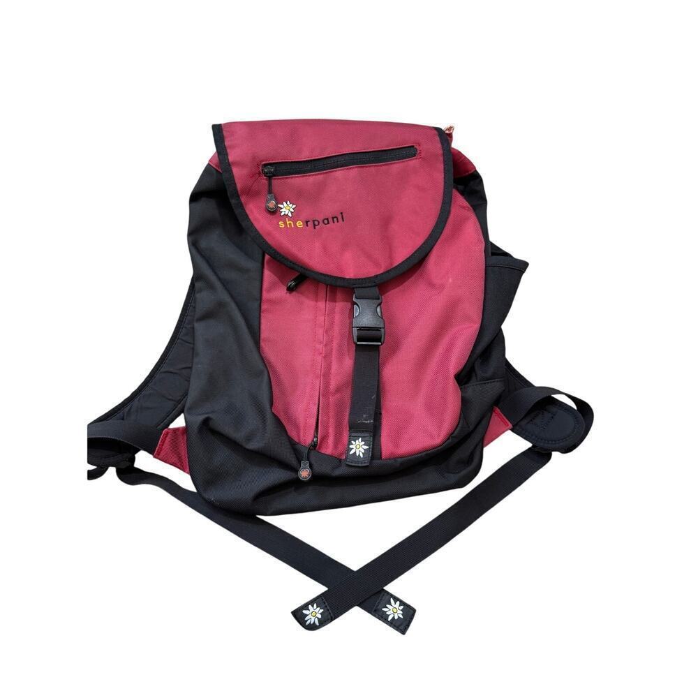 Sherpani Backpack, Red & Black, Lots of pockets